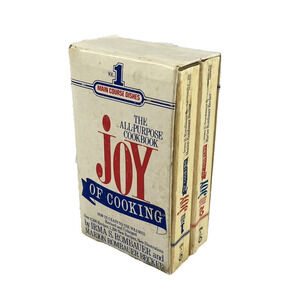 Vintage Joy of Cooking Vol 1 & 2 Irma Rombauer 1972 Vintage Cookbook Set w/ Case